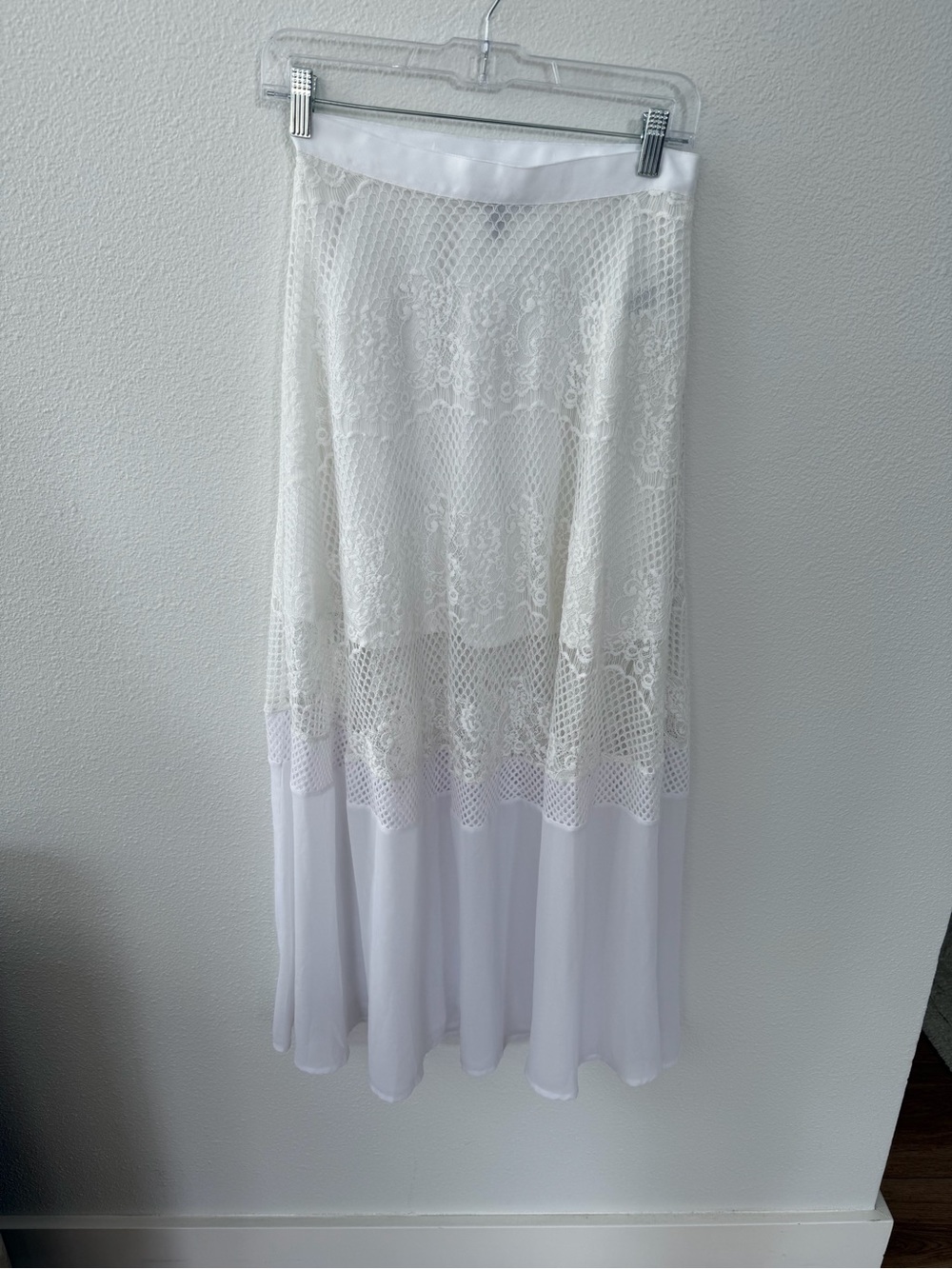 White Lace Maxi Skirt